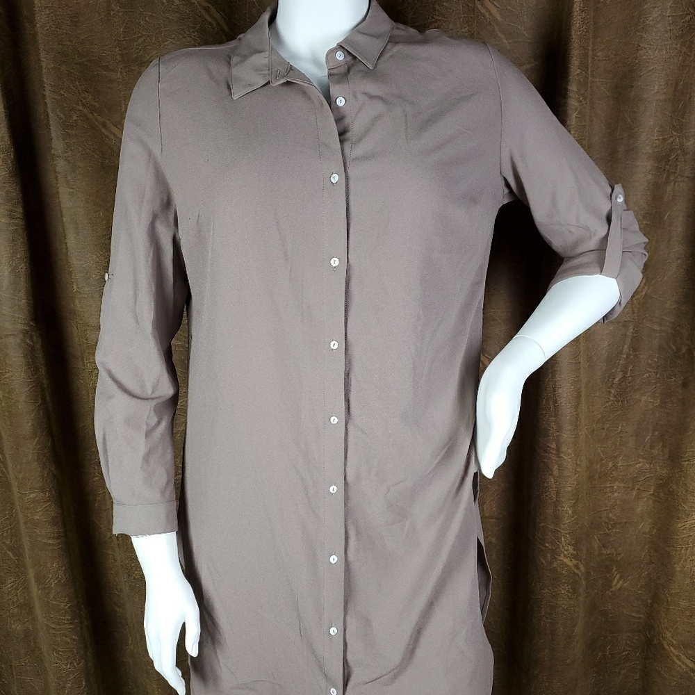 GRACE Elements Tunic Top Button Down‎